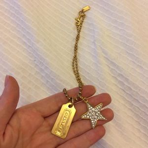 Coach dog-tag necklace